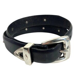 Brighton Mens Denver Diamond River Western Belt Solid Leather Size 36